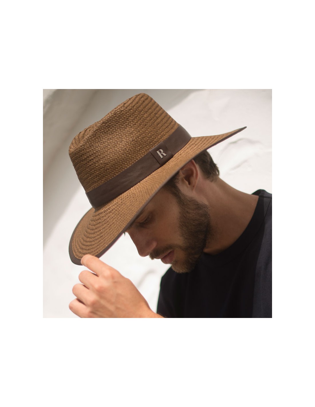 Comprar Sombrero Paja Florida Marrón - Sombreros Hombre - Raceu Hats