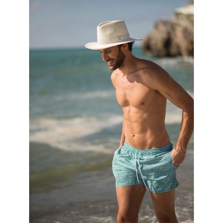 LEAQU Unisex Summer Panama Straw Fedora Hat Short Brim Roll Up Cap Beach  Sun Hat Classic For Men Women, Mens Beach Fedora