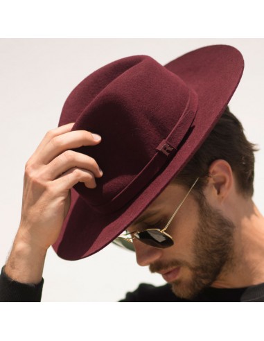 Pălărie Salter Bordeaux Fedora Fedora de lână din fetru Bordeaux Fedora Hat