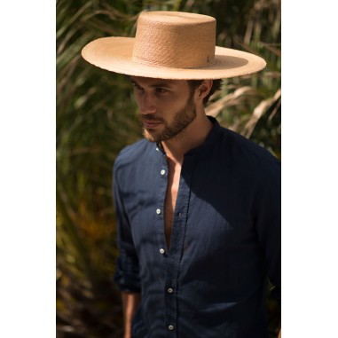 Fashion Large Brim Boater Hat Puebla for Men Ideal for Wedding Looks Raceu Hats