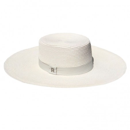 womens white boater hat