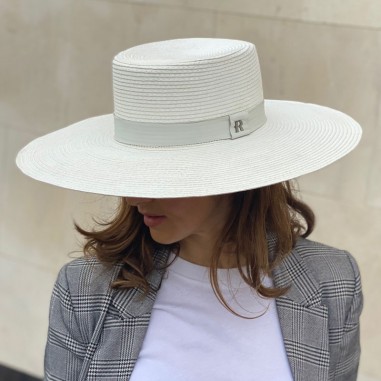 ladies white straw hat