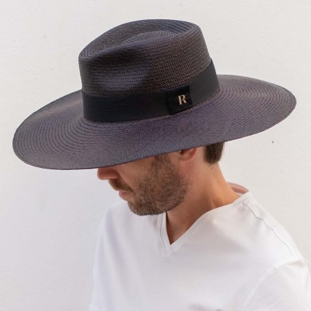 Buy Eva Wide Brim Panama Men Hat Black UK - Raceu Hats Online