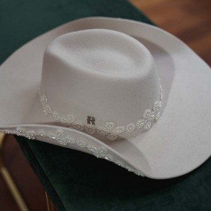 Sombrero Fedora Mujer Ala Ancha Fieltro de Lana Cinta Piel - Boston - Raceu  Hats