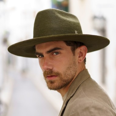 Hat Cowboy Men's Khaki coloured - Pălării de cowboy - - - Pălării Raceu Hats