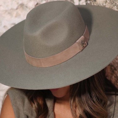 Matcha Wool Felt Wide Brim Women's Fedora Hat - - Women's Fedora Hat MIRO