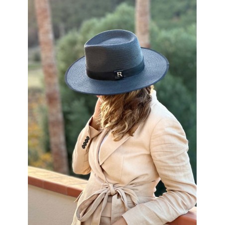 Shop Straw Hat Florida Black - Fedora Style - Raceu Hats Online