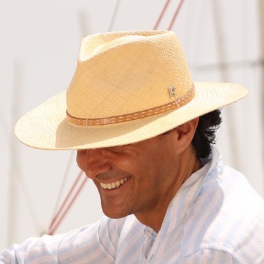 Panama Hat with Medium Brim, Handwoven in Ecuador and Tailored in Spain - Raceu Hats