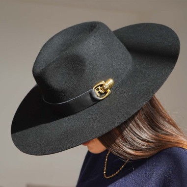 Cappello Donna a Tesa Larga in Feltro di Lana, Ispirazione Fedora per Ogni Occasione - Raceu Hats