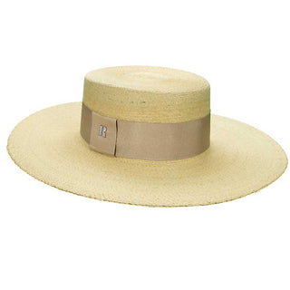 Sombrero Canotier Ala Ancha Paja de Palma- Sombreros de playa