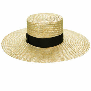 Sombrero Paja Saint Tropez - Canotier Ala Ancha - Sombrero Verano - Raceu Hats