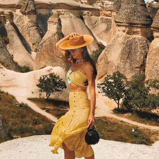 Sombrero de Palma Mejicano - Fedora Ala Ancha - Sombreros Mujer