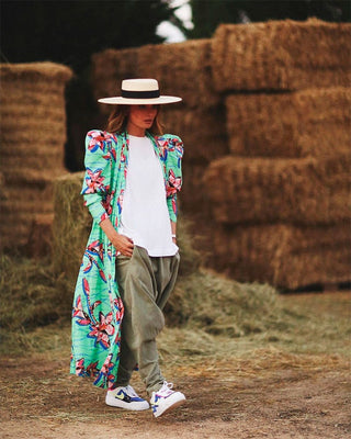 Sombrero Canotier Ala Ancha Paja de Palma - Sombreros de playa