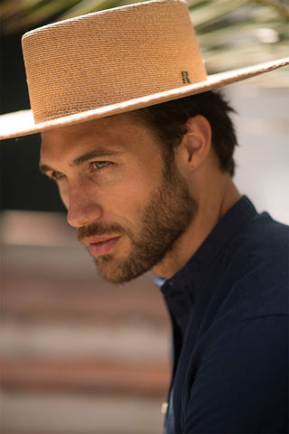 Sombrero Hombre Canotier Ala Ancha Puebla