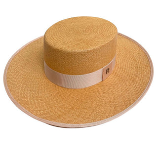 Sombrero Panamá Padua en color Camel - Sombreros Panamá Estilo Canotier