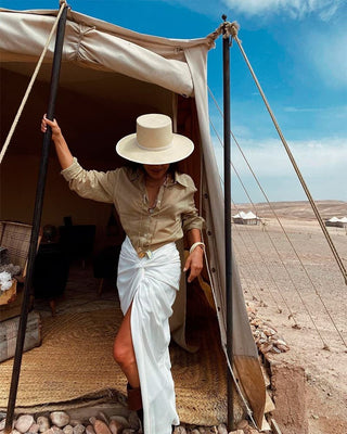 Sombrero Panamá Padua en color Natural - Sombreros Panamá Estilo Canotier