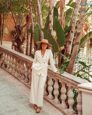 Sombrero de Novia Fedora Ala Ancha Amalfi