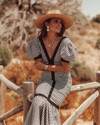 Sombrero Invitada de Boda Fedora Ala Ancha Amalfi