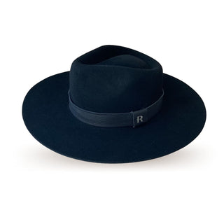 Sombrero Fedora Fieltro de Lana color Negro Austin - Raceu Hats