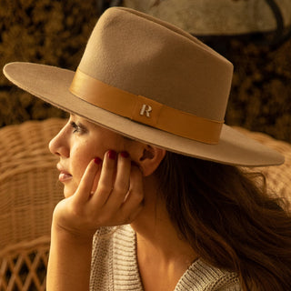 Sombrero Fedora Fieltro de Lana color Camel Denver - Raceu Hats