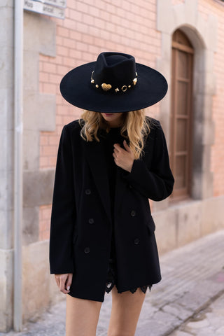 Elegante Sombrero Fedora Mujer de Ala Ancha en Fielto de Lana - Raceu Hats