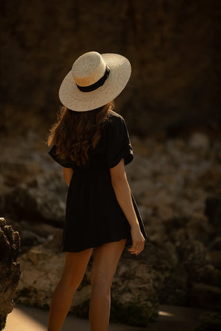 Sombrero Paja Saint Tropez - Canotier Ala Ancha - Sombrero Verano - Raceu Hats