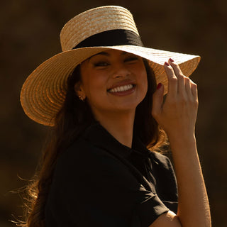 Sombrero Paja Saint Tropez - Canotier Ala Ancha - Sombrero Verano - Raceu Hats