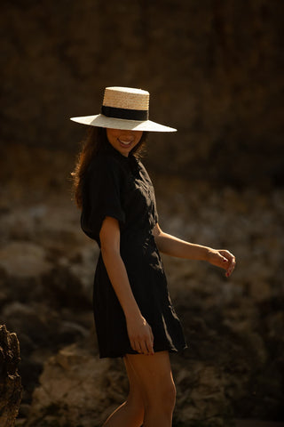 Sombrero Paja Saint Tropez - Canotier Ala Ancha - Sombrero Verano - Raceu Hats