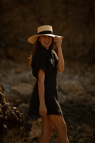 Sombrero Paja Saint Tropez - Canotier Ala Ancha - Sombrero Verano - Raceu Hats