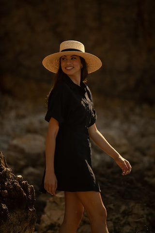 Sombrero Paja Saint Tropez - Canotier Ala Ancha - Sombrero Verano - Raceu Hats