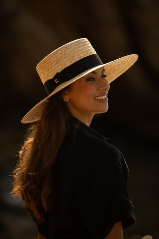 Sombrero Paja Saint Tropez - Canotier Ala Ancha - Sombrero Verano - Raceu Hats