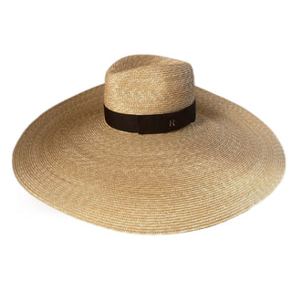 Sombrero Ala Ancha Extragrande con Cinta Negra Ombre Raceu Hats