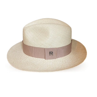 Sombrero Mujer Panamá Cuenca Natural con cinta Beige - Raceu Hats