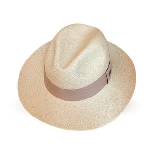 Sombrero Hombre Panamá Cuenca Natural con cinta Beige - Raceu Hats