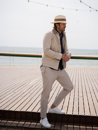 Sombrero Hombre Panamá Cuenca Natural con cinta Marrón - Raceu Hats