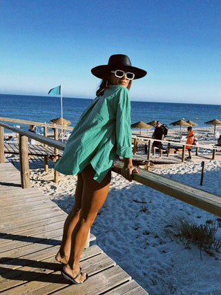 Sombrero de Palma Mejicana en color Negro - Estilo Fedora Ala Ancha - Raceu Hats