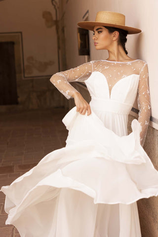 Sombrero de Novia Estilo Canotier Ala Ancha Puebla - Especial Sombreros de Bodas