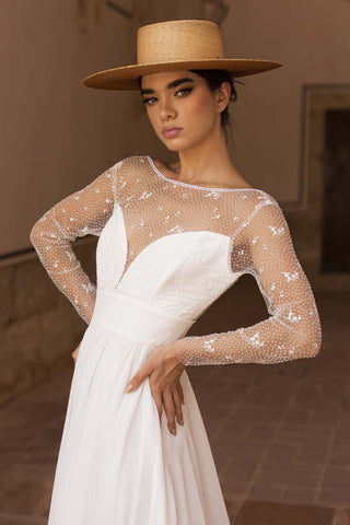 Sombrero de Novia Estilo Canotier Ala Ancha Puebla - Especial Sombreros de Bodas