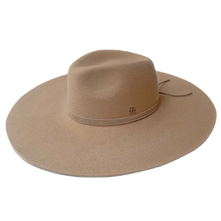 Sombrero Mujer Ala Ancha Fieltro de Lana Cappuccino - Miro - Raceu Hats