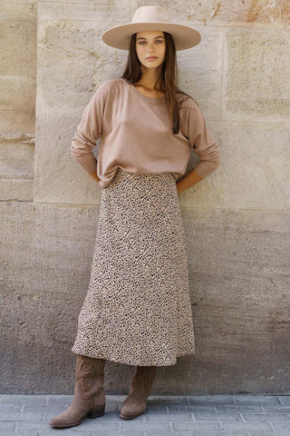 Sombrero Mujer Ala Ancha Fieltro de Lana Cappuccino - Miro - Raceu Hats