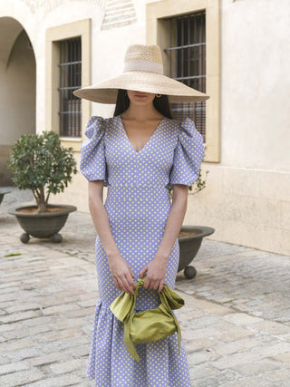 Sombrero Invitada Boda Ala Ancha Extragrande XXL, cosido a mano en paja de trigo y de color natural - Raceu Hats