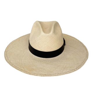 Sombrero Panamá Hombre Original con Cinta Piel Azul Marino - SOHO - Raceu Hats