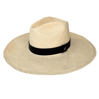 Sombrero Panamá Hombre Original con Cinta Piel Azul Marino - SOHO - Raceu Hats
