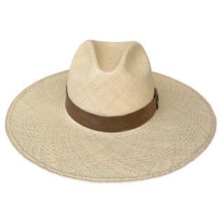 Sombrero Panamá Mujer color Natural con Cinta de Piel SOHO - Raceu Hats