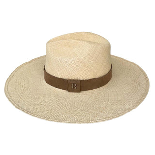 Sombrero Panamá Hombre Cinta Piel Azul Marino SOHO Raceu Hats