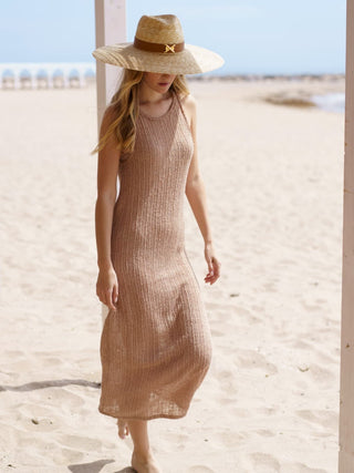 Sombrero Fedora Ala Ancha de Paja Natural LEFKA Raceu Hats