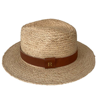 Sombrero Fedora Mujer Ala Corta Cinta Piel Marrón CHICAGO - Raceu Hats