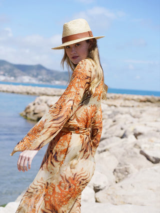 Sombrero Fedora Mujer Ala Corta Cinta Piel Marrón CHICAGO - Raceu Hats