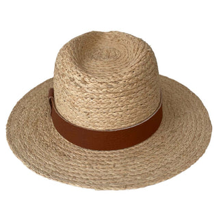 Sombrero Fedora Hombre Ala Corta Cinta Piel Marrón CHICAGO - Raceu Hats