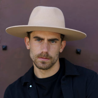 Sombrero Fedora Hombre Fieltro de Lana Cappuccino Raceu Hats
